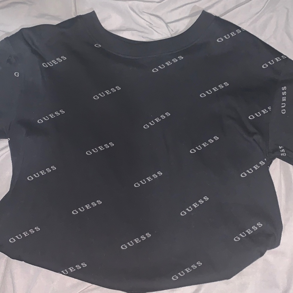 guess black short sleeve top